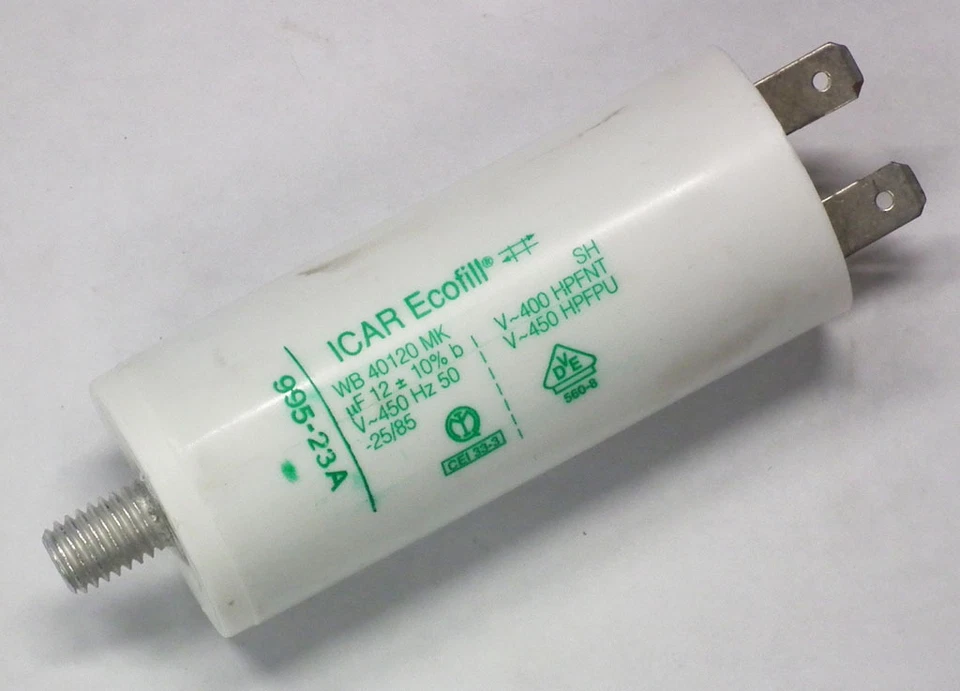 Condensatore Icar  12uF 450Vac 600Vcc MKP crossover valvole - Immagine 1 di 1