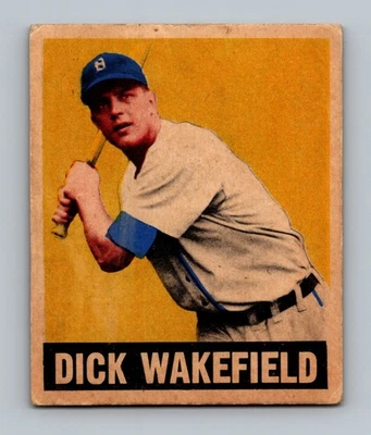 1948 Leaf #50 Dick Wakefield Rookie LOW GRADE (tape) Vintage Baseball Card - Image 1 of 2