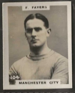 PINNACE FOOTBALL-DOUBLE FRAME BACK-#0104- MANCHESTER CITY - F. FAYERS  - Picture 1 of 2