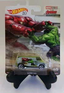 Hot Wheels Marvel Studios Avengers Super Van #4/5 Real Riders Fast Ship! - Picture 1 of 5