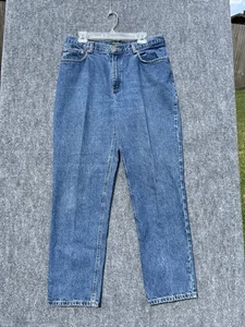 Ralph Lauren Jeans Womens 14 Medium Wash Straight Leg Baggy Loose Blue #01987 - Picture 1 of 9