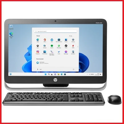 HP ProOne 400 G1 AIO Computer PC - 23" Screen i5 Quad Core CPU + SSD Windows 11 - Image 1 of 4