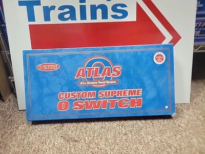 Atlas 6070 Left Hand Switch Track 054 Radius O Gauge - Image 1 of 4