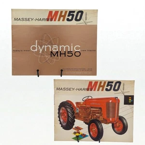 Folleto de ventas de tractores Massey Harris MH50 completo intacto de colección de los años 50  - Imagen 1 de 10