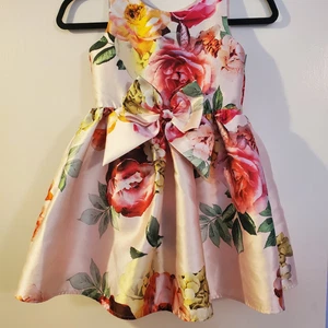 Zunie Girls Lined Floral Special Occasion Dressy Dress Size 6X - Picture 1 of 4