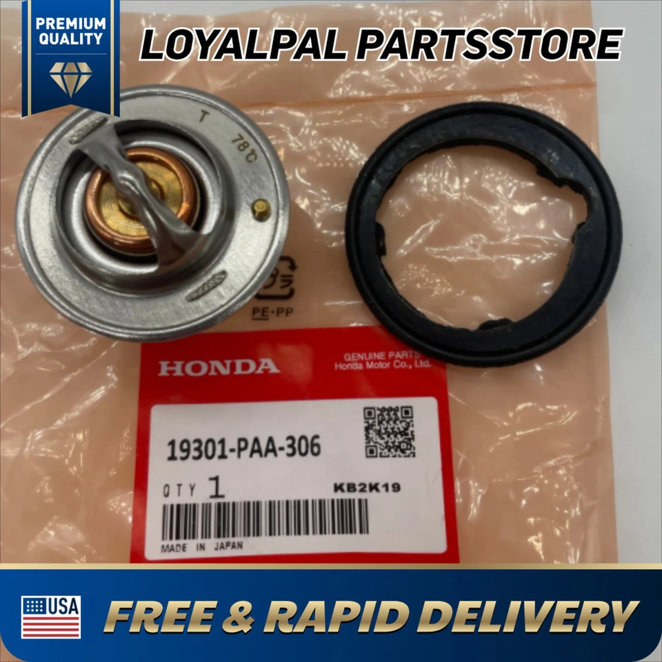 OEM Thermostat and Gasket FOR Honda Accord Integra CRV Civic 19301-PAA-306 US - Изображение 1 из 4