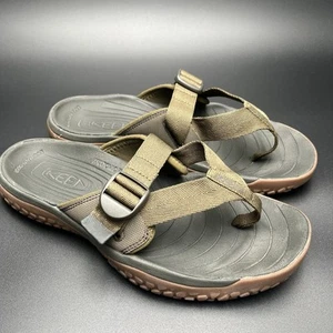 Keen Solr Toe Post Mens Size 11 Sport Sandals Buckle Strap Olive Green Beach - Picture 1 of 8