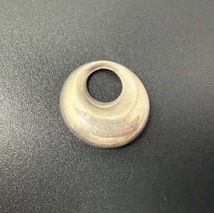 Ciondolo ciambella liscia vintage argento sterling 4,8 g 925 pendente offset 1,2 pollici - Foto 1 di 5