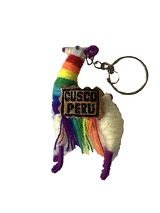 Cusco - Perú Llavero Alpaca Llama Artesanal Nuevo Recuerdo - Imagen 1 de 3