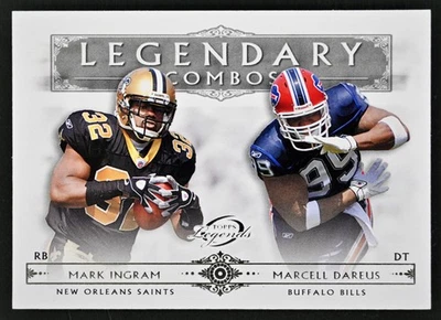 2011 Topps Gridiron Legends #LC-ID Mark Ingram Marcell Dareus Legendary Combos - Image 1 of 2