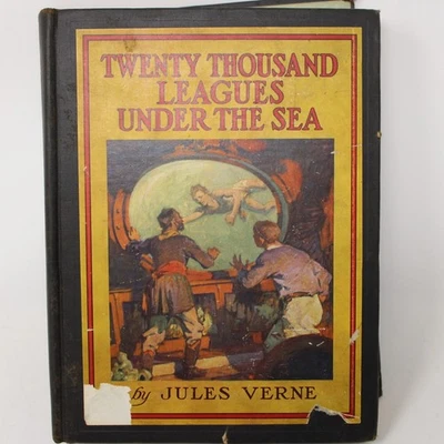 Jules Verne Twenty Thousand Leagues Under The Sea Hardcover Book Copyright 1925 Foto 1 de 4