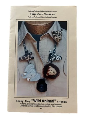 Kitty Lou’s Creations Teeny Tiny Wild Animals 3D Animal Heads Necklace Ornaments - Image 1 of 2