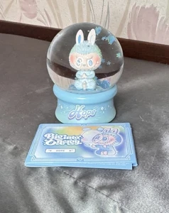 New Big Into Energy Labubu Snow Globe Popmart Authentic China Exclusive “HOPE” - Picture 1 of 5