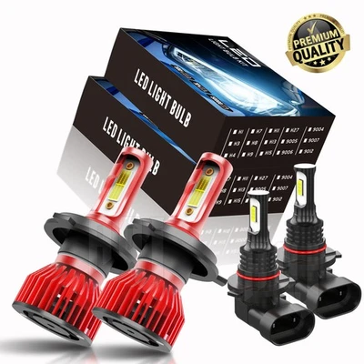 For Toyota Echo 2002-2005 Combo LED Headlight Kit Hi/Low Beam+Fog Light Bulb - Image 1 of 4