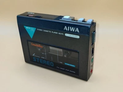 Professionally Recapped & Restored AIWA HS-P5 Stereo Cassette Player rare grey - Image 1 of 4