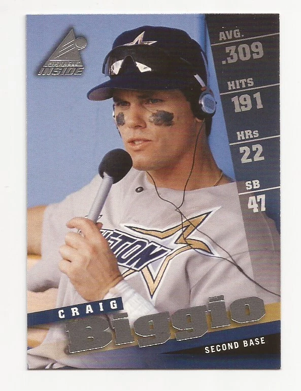 1998 Pinnacle Inside Houston Astros Craig Biggio 卡 #50 — 第 1/1 张图片