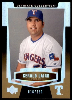 2003 Ultimate Collection Silver Holo #148 Gerald Laird /250 Texas Rangers Rookie - Image 1 of 2