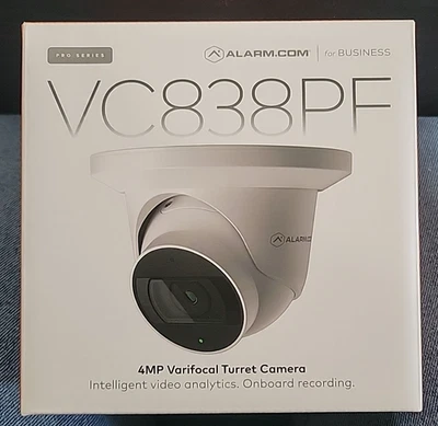 Alarm.com ADC-VC838PF 1080P PoE 4MP - Varifocal Turret Camera - Image 1 of 3