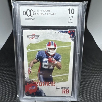 2010 Score C.J. Spiller Rookie RC #315 BCCG 10! Bills 🔥 - Image 1 of 2