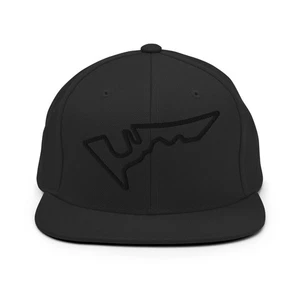 Circuit of the Americas (COTA) Black on Black Embroidered Flat Bill Snapback Hat - Picture 1 of 3