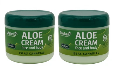 2x300ml Tabaibaloe Aloe Vera Creme (2er Pack) Gesicht & Körper vegan Kanaren NEU
