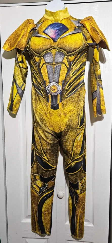 Power Rangers Movie Yellow Ranger Girls Costume JUMPSUIT ONLY Disguise Kids 7-8 - Image 1 of 4
