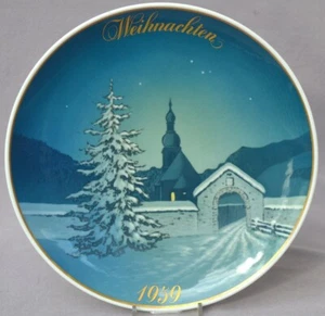 ROSENTHAL 1959 CHRISTMAS / WEIHNACHTEN Plate: Midnight Mass - Bild 1 von 6
