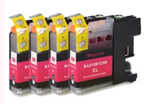 4 cartuchos de tinta magenta uso con Brother DCP-J132W DCP-J152W DCP-J552DW NO OEM - Imagen 1 de 2