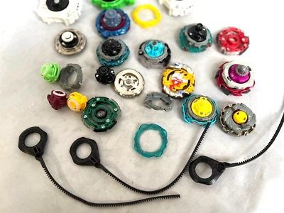 Lote Beyblade Metal Fusion Burst Bakuten Shoot TAKARA TOMY Spinning Tops Piezas Foto 1 de 4