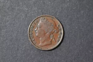 Straits Settlements (QV) 1901 ¼ cent Bronze Coin ( Wt : 2.38 g ) C737 - Picture 1 of 9