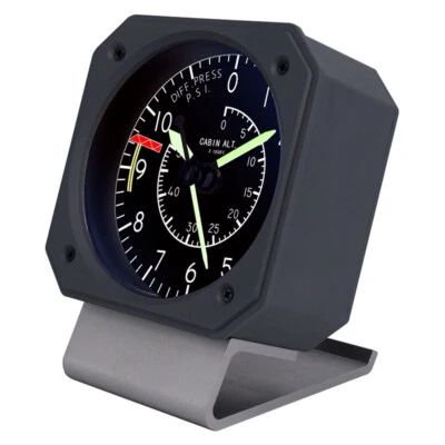 FMA FCS Aviation Quartz Clock Metal Simulation Flight Instrument Luminous Army - Image 1 of 4