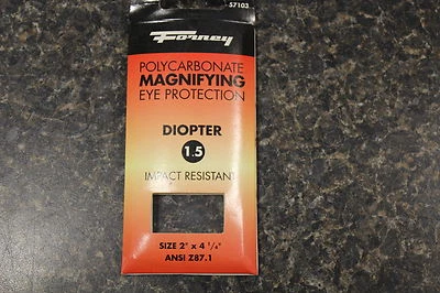 NUEVO 57103 FORNEY POLICARBONATO AUMENTO PROTECCIÓN OCULAR 1.5 NUEVO Foto 1 de 2