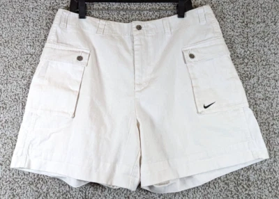Nuevo con etiquetas Pantalones Cortos Nike Calce Estándar Hasta la Rodilla Para Hombre Talla 36 Blanco Golf Caminata Foto 1 de 4