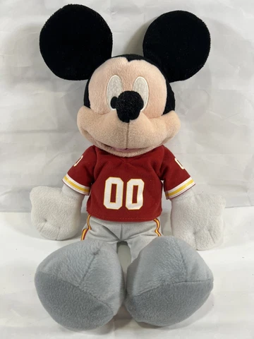 NFL Mickey Mouse 16” Kansas City Chiefs Jersey 00 Plush Disney 2013 Cover