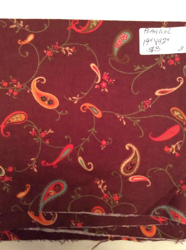 "Marrón con cachemira suave acogedora tela de franela para niños 27"" por 42" de ancho" Foto 1 de 1