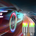 2/4/8PCS LED Wheels Tire Air Valve Stem Caps Neon Light Lamp For Car Motor Bike