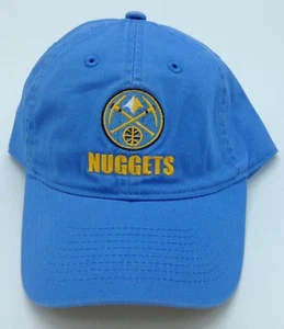 NBA Denver Nuggets Adult Slouch Adjustable Fit Curved Brim Cap Hat #EZS44 NEW! - Picture 1 of 3
