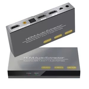 4K 60Hz HDMI 2.0 Audio Extractor 7.1ch HDMI SPDIF Audio Splitter 5.1 Converter - Picture 1 of 14