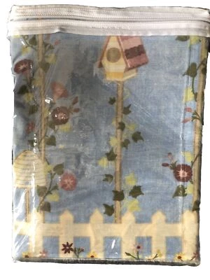 BIRDSONG One Valence & Tier Pair Curtain Set - 3 Pieces- 56” X 14” & 56” X 36” - Image 1 of 4
