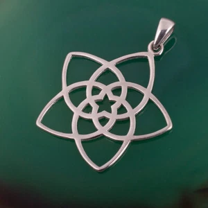 Venusblume Blume der Liebe Anhänger Amulett echt 925 Silber des Lebens  Geschenk - Bild 1 von 3