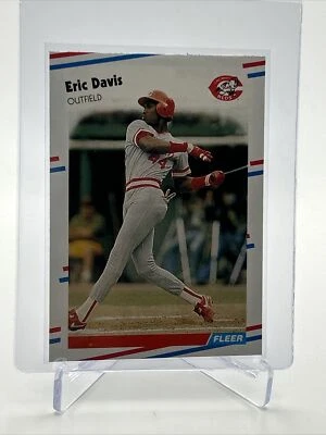 Tarjeta de béisbol Fleer Eric Davis 1988 #231 como nueva envío gratuito Foto 1 de 3