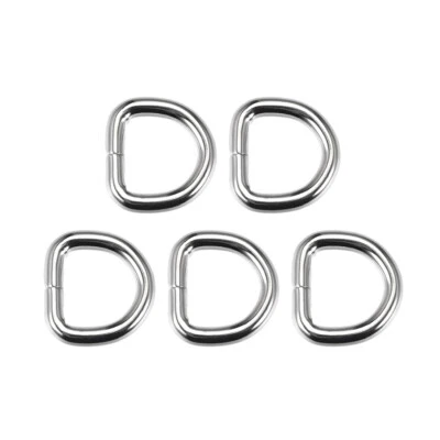 5Stk. Metall D-Ring 16mm D-Ringe Schnalle für Hardware Taschen Gürtel Silber - Bild 1 von 4
