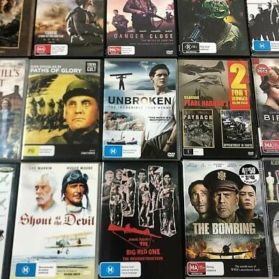 War Films & Documentaries DVD's Pick Your Own - New & Old - Updated Regularly  - image 1 of 2