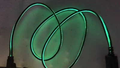 EL FLOW LUZ LED Fluido Cable Cargador Inteligente PARA SAMSUNG GALAXY S6 S7 Micro USB Foto 1 de 4