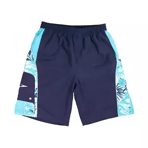 Pantalones Cortos Speedo Para Hombres Grandes Azul Marino Tabla de Natación Pantalones Cortos Traje de Baño Ropa de Surf Retro - Imagen 1 de 6