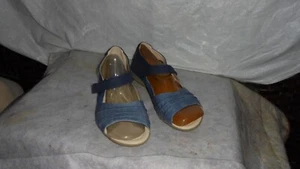 SOFWEAR BY BEACON,DENIM, FAUX SUEDE, SNEAKERS. SZ 9 DISPLAY MODEL - Picture 1 of 5