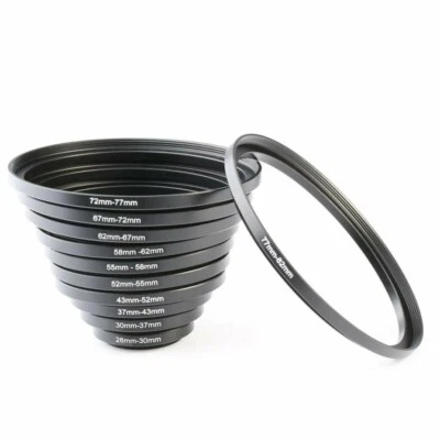 K&F Concept 11 in 1 Step Up Ring Set  For Canon Nikon DSLR Cameras Lens - Image 1 of 4