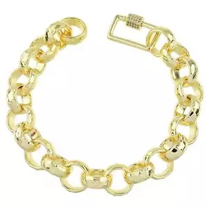 Belcher Rolo Chain Bracelet - Gold Plated Copper Bracelet - Picture 1 of 10