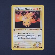 LT. SURGE'S PIKACHU Gym Challenge 1ST EDITION  Pokemon Card 84/132