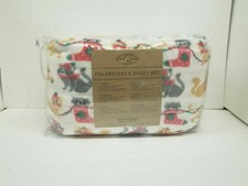 Berkshire Polar Fleece Sheet Set Festive Cats Queen